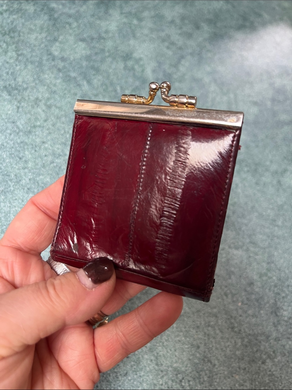 Eel Skin Mini Wallets - Picture 11 of 12